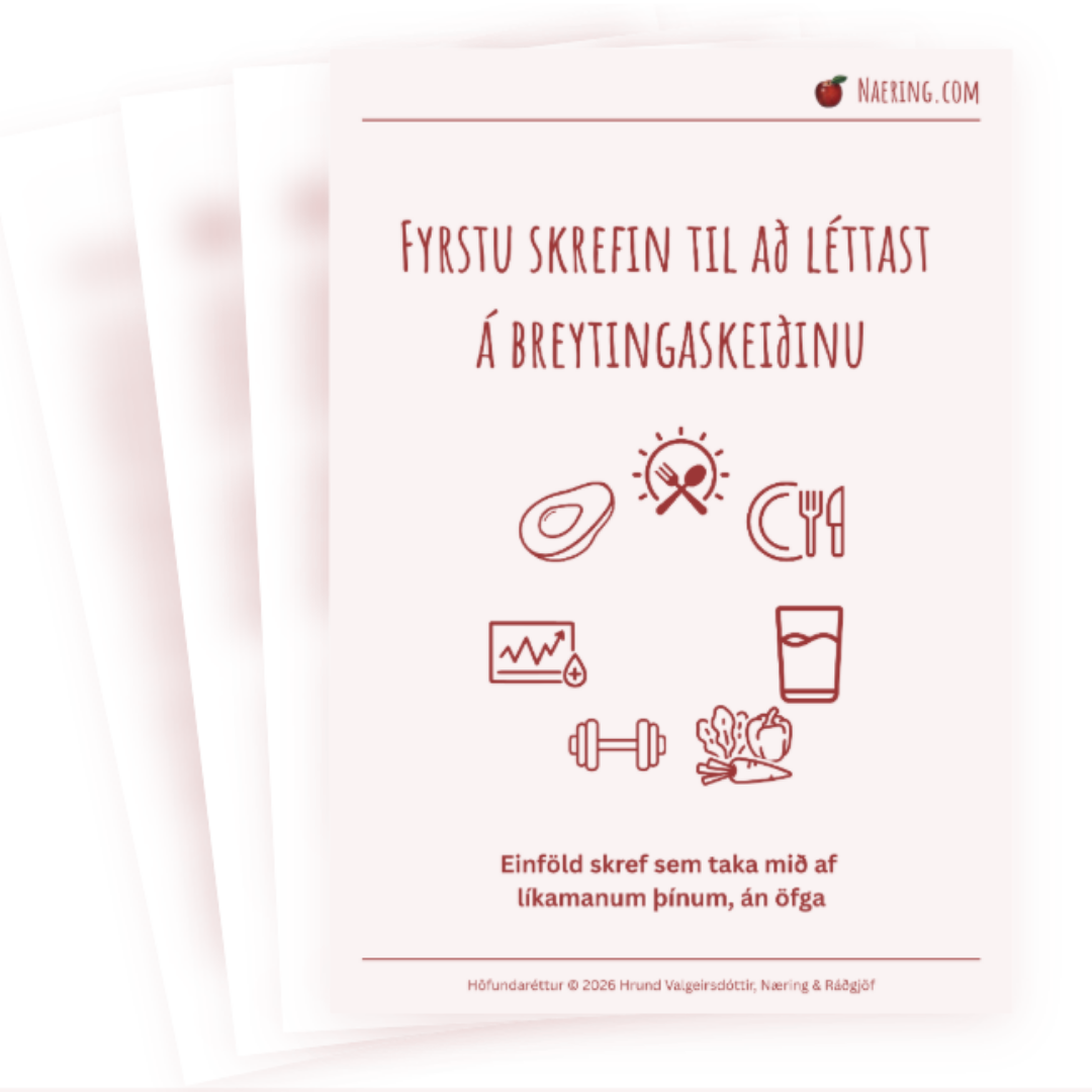 Fyrstu skrefin til að léttast á breytingaskeiðinu
